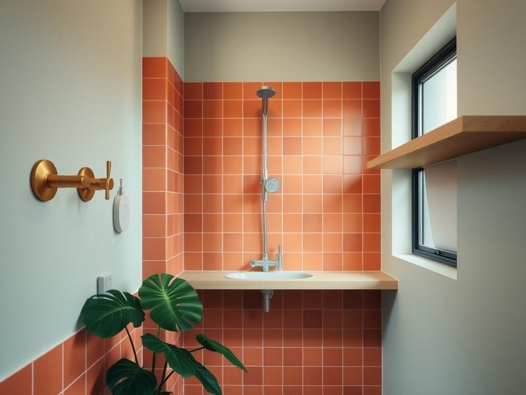 Eco-rated bathroom fittings displayed in the Ekovault showroom for client selection
